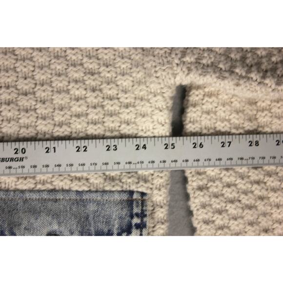 Blank NYC Mixed Media Shacket Womens M Denim Wool Jacket NWT Oversized - Picture 9 of 13